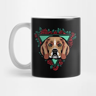 Beagle in  rose Mug